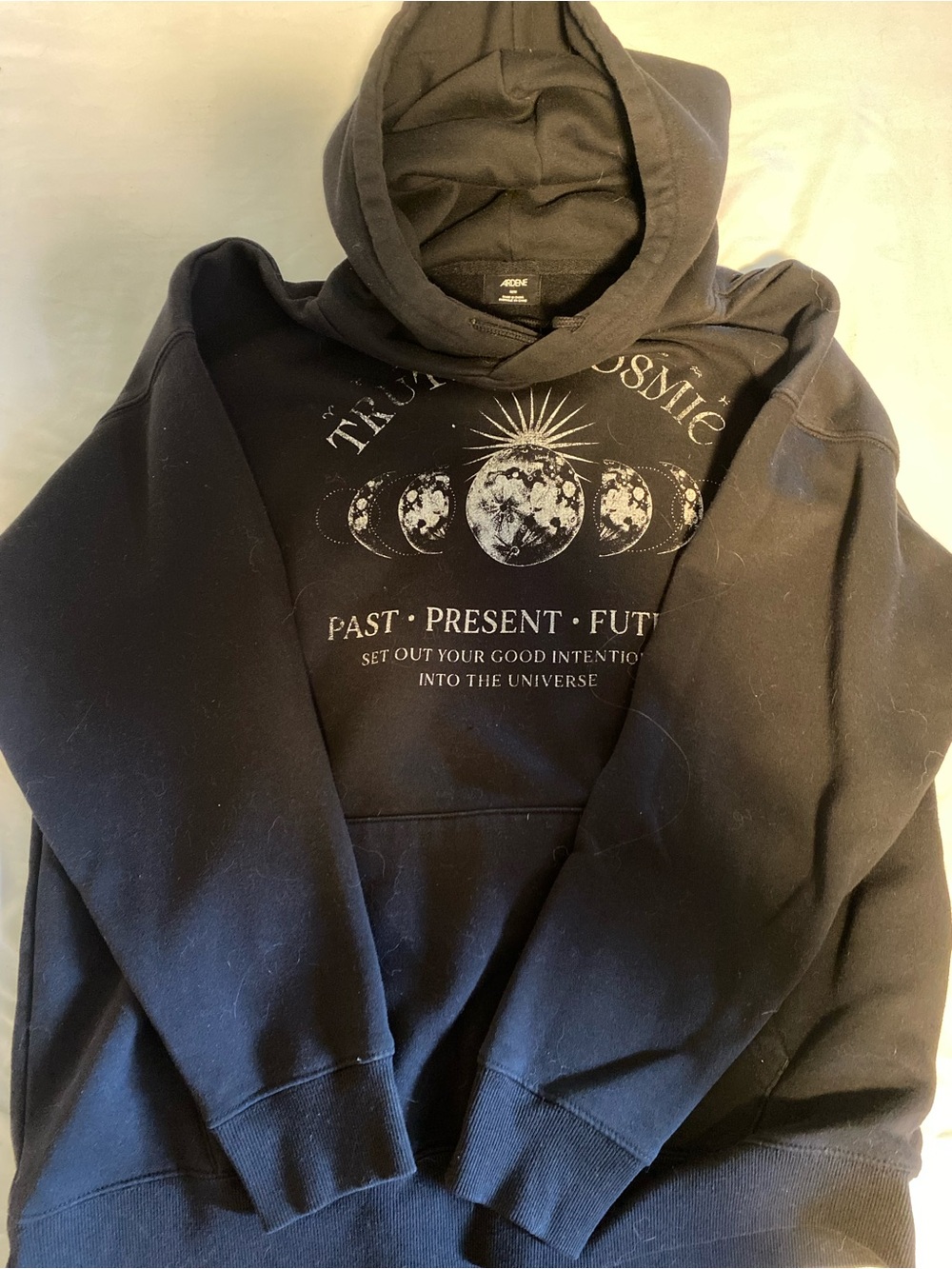 Black Graphic Hoodie Sweatshirt - Unbranded